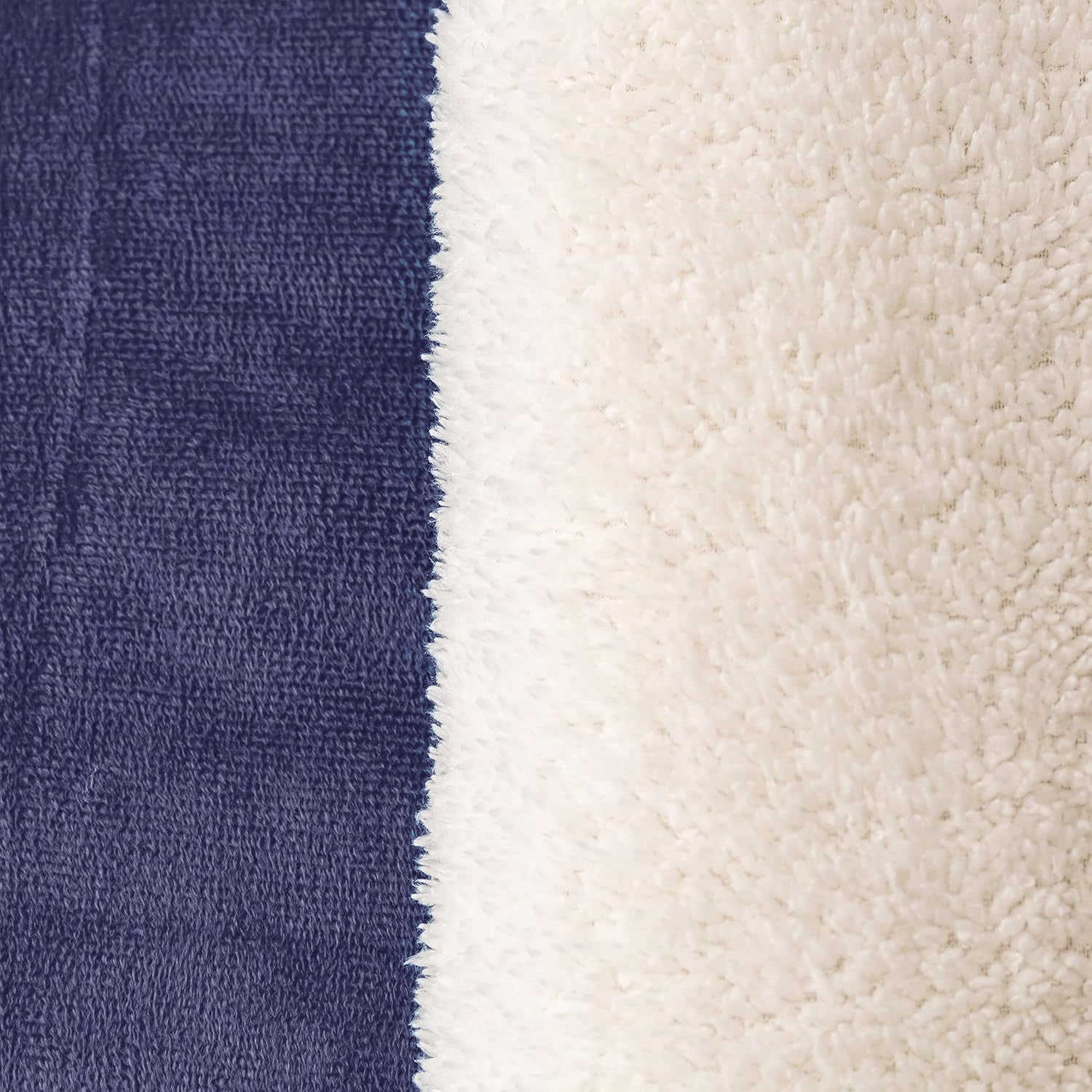 Navy - Sherpa Fleece Comforter – King Size (220 x 230 cm)