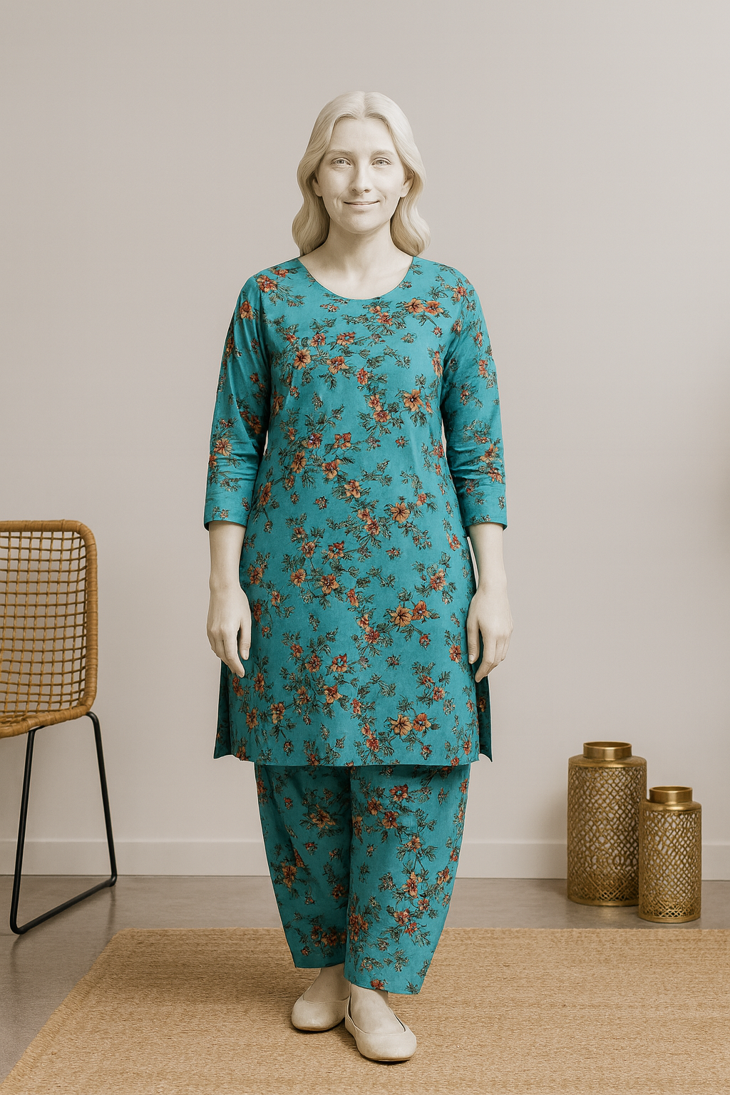 Unstitched - 2 Piece Micro Fabric Suit for Mid Summer & Winters - GU-07867