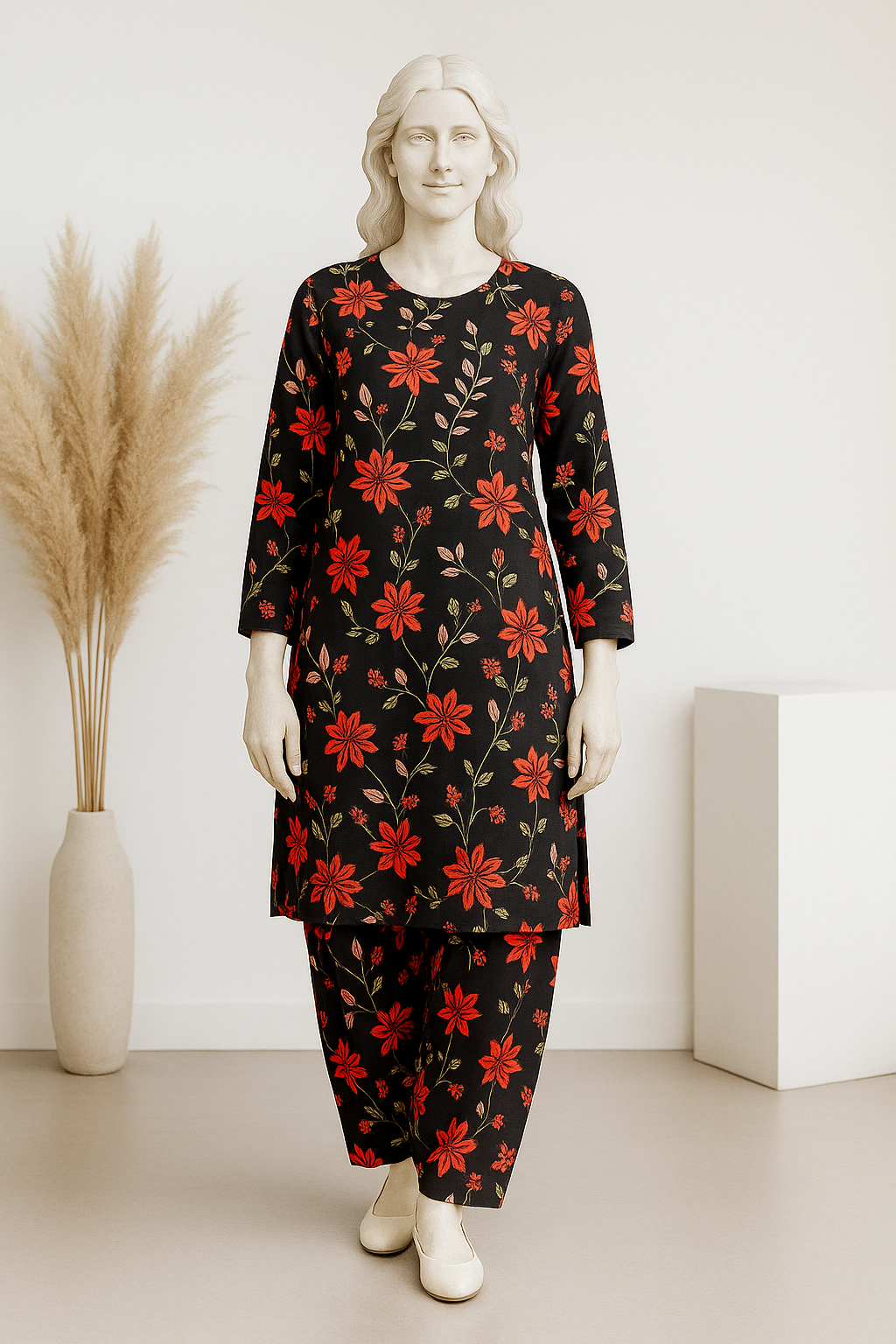 Unstitched - 2 Piece Micro Fabric Suit for Mid Summer & Winters - GU-07868